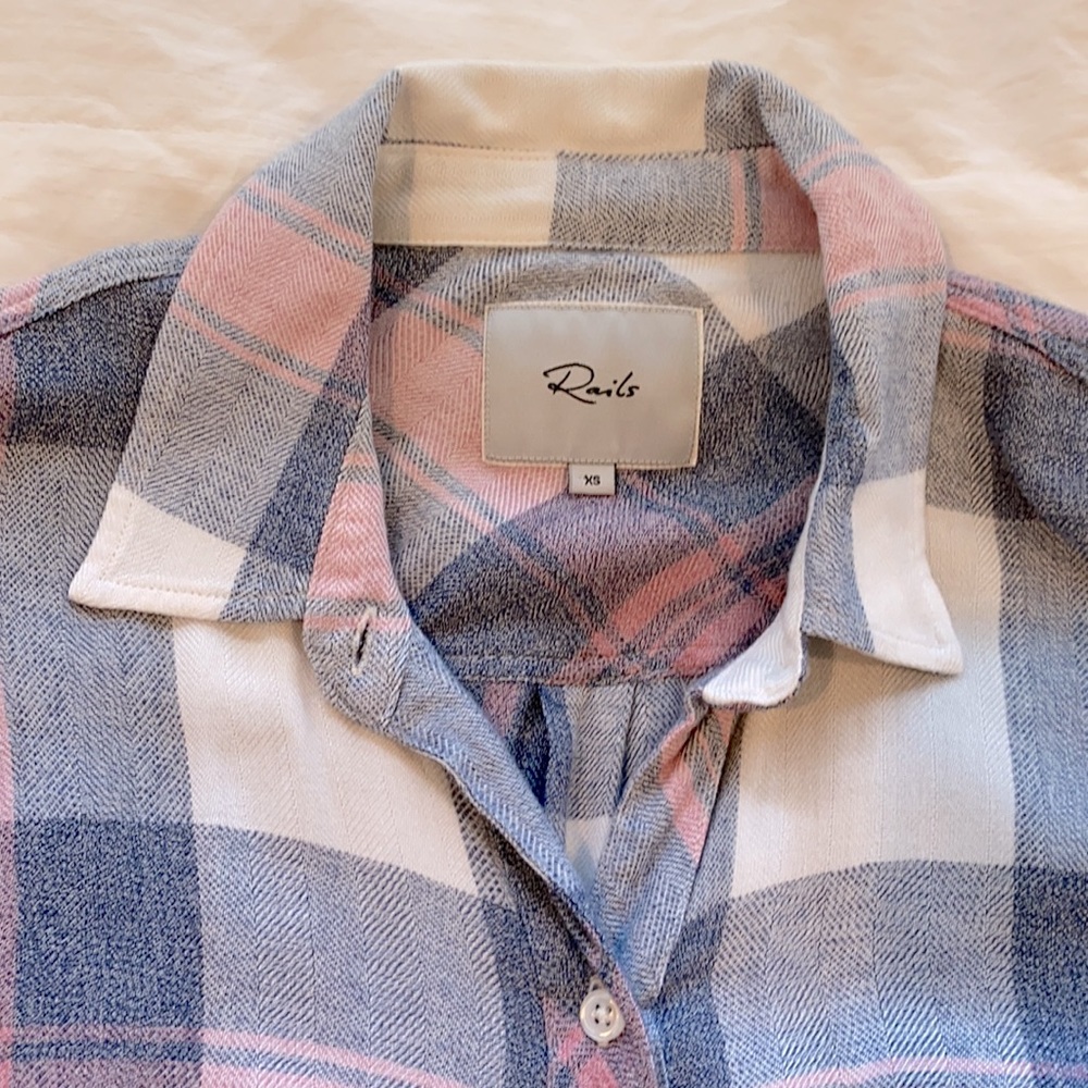 Rails plaid blouse. Size XS - Picture 2 of 3